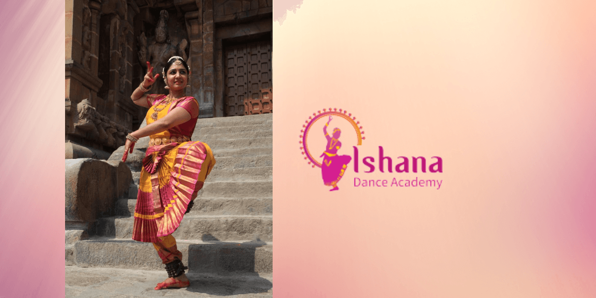 Women performing Bharatanatyam in a dance school in USA